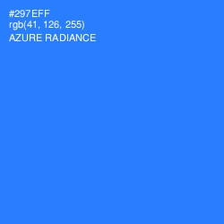 #297EFF - Azure Radiance Color Image